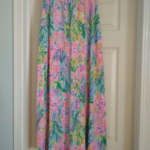 Lilly Pulitzer Nola Beach Floral Maxi Skirt